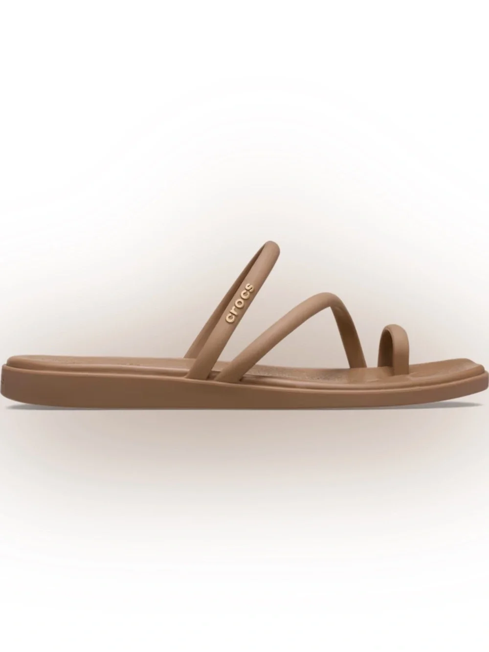 CROCS Women's Strappy Toe-Ring Sandals in Brown